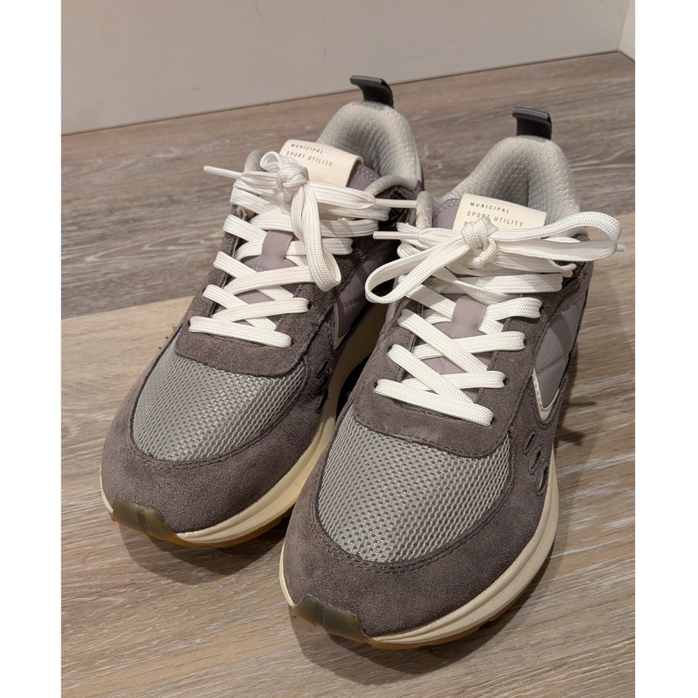 Municipal Origin Sport Utility Sneakers Gray Gum Suede Mesh Womens 9/9.5 EU 40